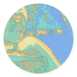 Touching Oshun Round Stickers