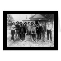 Tough Boy Baseball Team 1908 Greeting Card