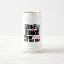 Tough Guys Wear Pink For The Cure Coffee Mugs