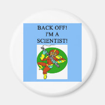 tough scientist fridge magnet