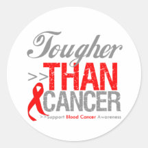 Tougher Than Cancer - Blood Cancer Stickers