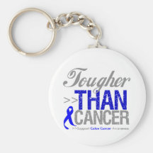 Tougher Than Cancer - Colon Cancer Keychain
