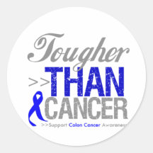 Tougher Than Cancer - Colon Cancer Sticker
