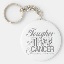 Tougher Than Cancer - Lung Cancer Key Chains