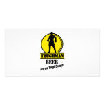 Toughman Beer Shirt photo cards