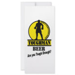 Toughman Beer Shirt rack cards