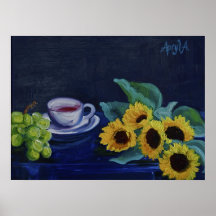 toujours la vie 0004 avec la tasse de thé affiche
