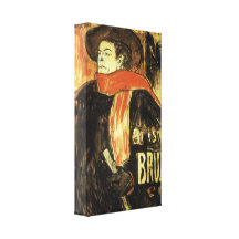 Toulouse-Lautrec - Aristide Bruant Study Canvas Prints