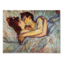 Toulouse-Lautrec dans le lit la copie de photo de 
