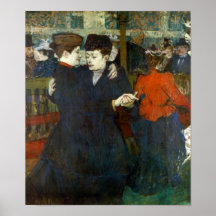 Toulouse-Lautrec - danse d'un Valse Affiche