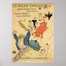 Toulouse-Lautrec - enragee de vache de La Posters