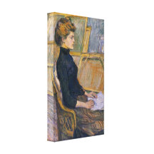 Toulouse-Lautrec - Helene Vary in the study Stretched Canvas Prints
