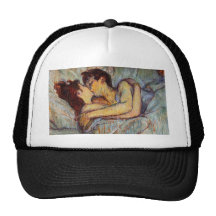 Toulouse-Lautrec In Bed The Kiss Trucker Hat