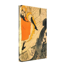 Toulouse-Lautrec - Jane Avril Stretched Canvas Print