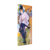 Toulouse-Lautrec - Jane Avril dances Canvas Print