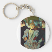 Toulouse-Lautrec - La Goulue entering the Moulin R Keychain