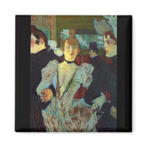 Toulouse-Lautrec - La Goulue entering the Moulin R Fridge Magnet