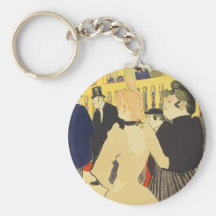 Toulouse-Lautrec: La Goulue & Sister Key Chain