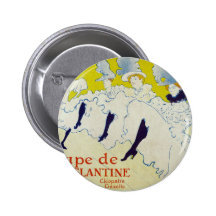 Toulouse Lautrec Poster Art Buttons