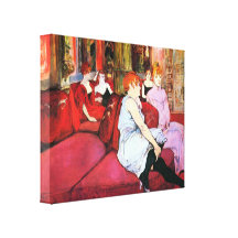 Toulouse-Lautrec - Salon in the Rue de Moulins Canvas Prints