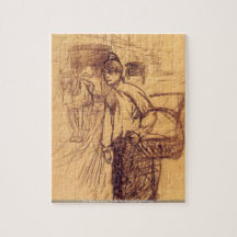 Toulouse-Lautrec - Study for the washing machine Jigsaw Puzzles