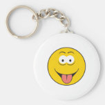 Tounge Out Smiley Face keychains