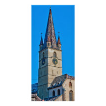 Tour d'église évangélique, Sibiu Carte Double