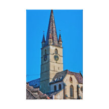 Tour d'église évangélique, Sibiu Impression Sur Toile
