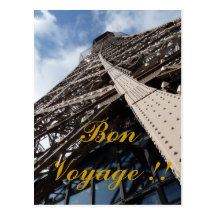 Tour Eifel à ticket de Paris Voyage ! ! Carte Postale