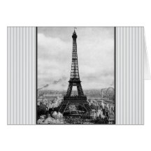 Tour Eiffel à Paris a barré le cru Carte De Vœux