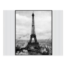 Tour Eiffel à Paris a barré le cru Cartes Postales