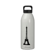Tour Eiffel noir et blanc Bouteille