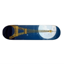 Tour Eiffel Skateboard Customisable