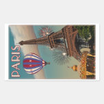 Tour Eiffel vintage Autocollant Rectangulaire