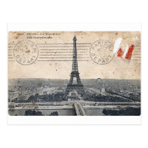 Tour Eiffel vintage Carte Postale