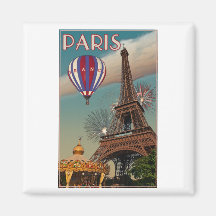 Tour Eiffel vintage Magnets Pour Réfrigérateur