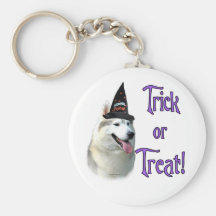 Tour Keychain de chien de traîneau sibérien Porte-clef