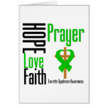 Tourette Syndrome Hope Love Faith Prayer Cross cards
