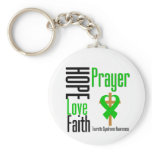 Tourette Syndrome Hope Love Faith Prayer Cross keychains