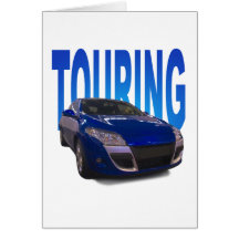 touring car greeting card