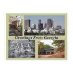 Tourist sites Georgia Postcard
