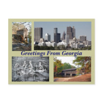 Tourist sites Georgia Postcard