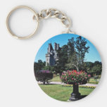 Tourlaville Chateau, France  flowers Key Chains