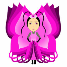 Tourmaline Butterfly Princess Photo Cutout
