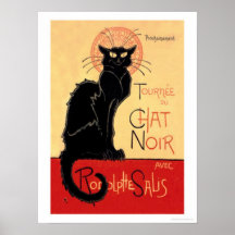 Tournee du Chat Noir Avec Rodolptte Salis Posters