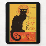 Tournée du Chat Noir, Steinlen Black Cat Vintage Mouse Pads