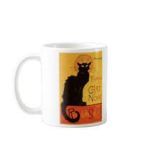 Tournée du Chat Noir, Steinlen Black Cat Vintage Coffee Mug