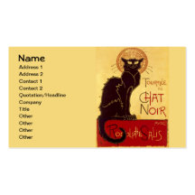 Tournée du Chat Noir, Theophile Steinlen Business Cards