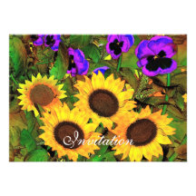 Tournesols d'invitation