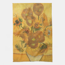 Tournesols du vase 15, impressionisme de cru de Va Linge De Cuisine